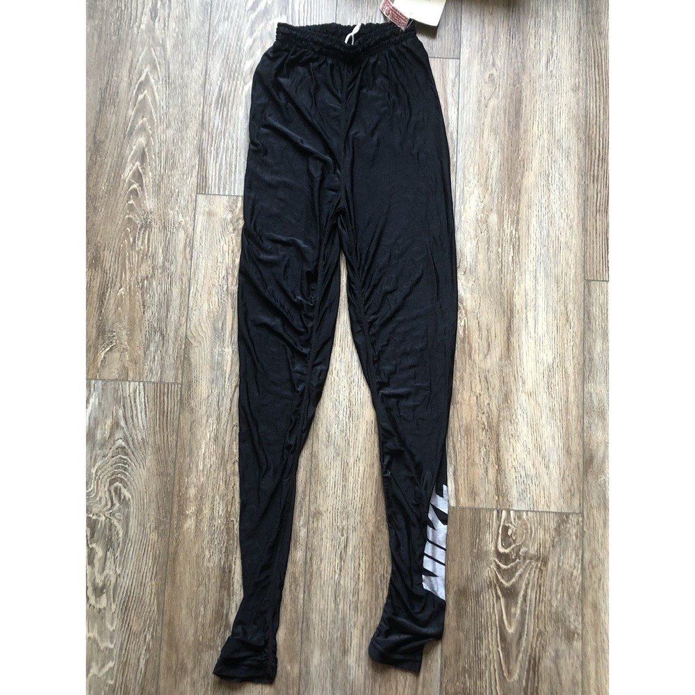 VTG 80s Nike Deadstock Running Tights Pants Spellout Logo USA Made Mens M NWT